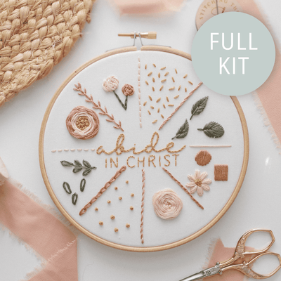 17-Stitch Practice Guide Embroidery Kit – Learn How to Embroider for Beginners | Abide Embroidery Co.