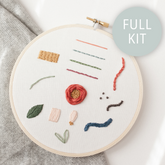 13-Stitch Practice Guide Embroidery Kit - Abide Embroidery Co.