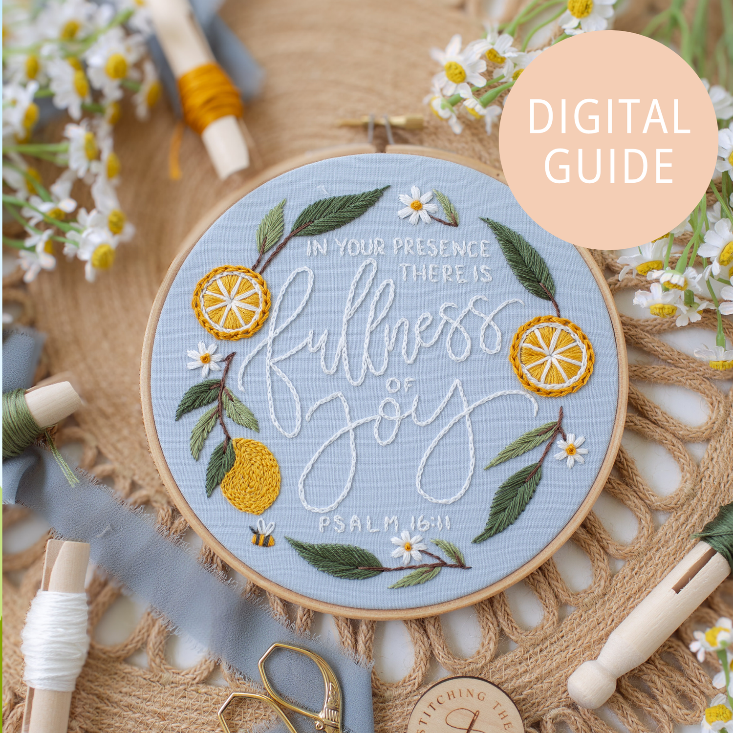 “Fullness of Joy” Digital Guide (2025 Summer Stitch-Along) - Abide Embroidery Co.