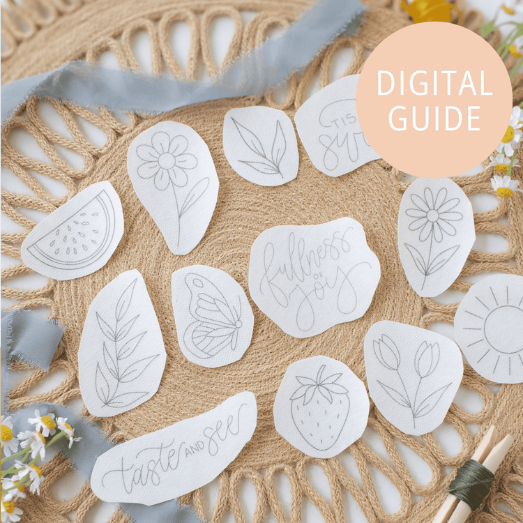Taste and See Mix & Match Scripture Embroidery Digital Download | Abide Embroidery Co.