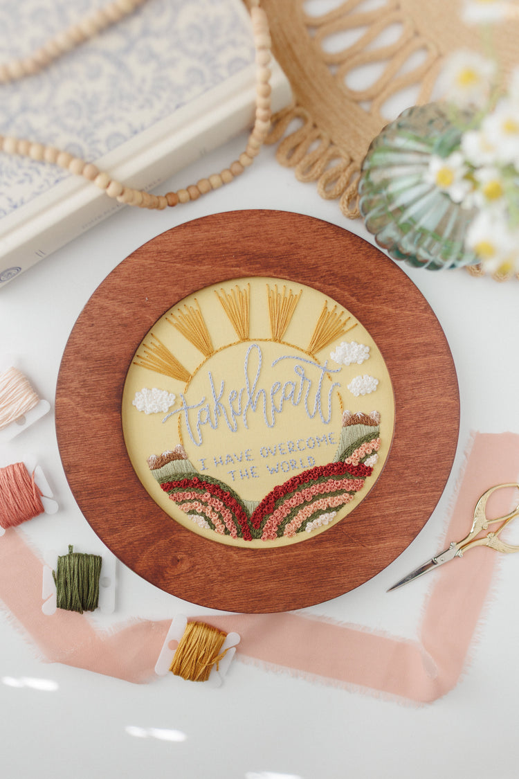 “Take Heart, I Have Overcome the World” Digital Guide (2026 Easter Stitch-Along) - Abide Embroidery Co.