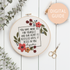 “Our Hearts Are Restless Until It Rests In You” Embroidery Digital Download - Abide Embroidery Co.