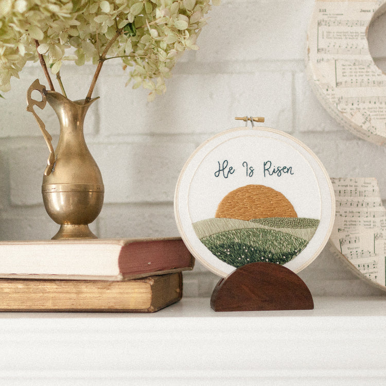 He is Risen, 2022 Easter Stitch-Along, Embroidery Pattern for Beginners, Digital Download - Abide Embroidery Co.