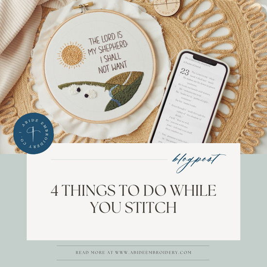 4 Things to Do While You Stitch