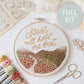 Christ Will Hold Me Fast Hymn Scripture Embroidery Kit | Abide Embroidery Co.