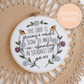The Lord Is Gracious and Merciful Psalm 145:8 Beginner Embroidery PDF Pattern | Abide Embroidery Co.