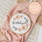 Hallelujah Christian Hand Embroidery PDF Pattern – Joyful Scripture Art | Abide Embroidery Co.