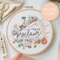 Him We Proclaim Colossians 1:28 Scripture Embroidery PDF – Bold Christian Pattern | Abide Embroidery Co.