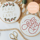 Glory and Peace on Earth Christmas Scripture Ornament Embroidery PDF | Abide Embroidery Co.