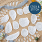 Taste and See Psalm 34:8 Stick & Stitch Scripture Embroidery Patterns | Abide Embroidery Co.