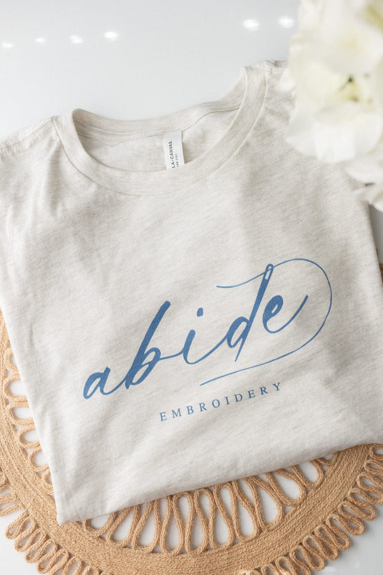 Abide Embroidery – Women's T-Shirt - Abide Embroidery Co.
