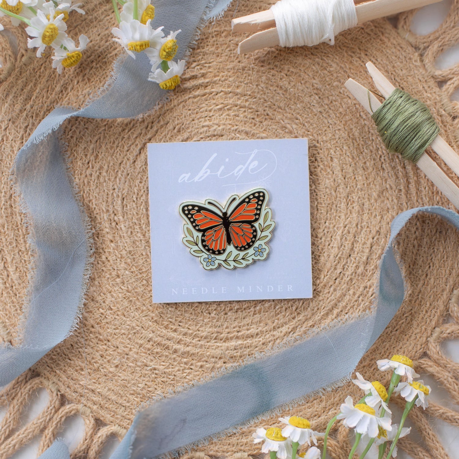 Butterfly Magnetic Enamel Needle Minder
