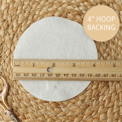 Pre-Cut Felt Backing for 4 and 6 Inch Embroidery Hoops – Extra Felt for Kits | Abide Embroidery Co.
