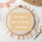 Easter 2025 Embroidery Fabric Bundle – Pre-Cut Pre-Printed Circle Fabric | Abide Embroidery Co.