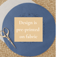 Pre-Cut, Pre-Printed Circle Fabric Bundles (2025 Advent Stitch-Along) Extra Fabric - Abide Embroidery Co.