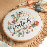 "Him We Proclaim” (Colossians 1:27), Embroidery Kit - Abide Embroidery Co.