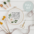 “He Has Borne Our Griefs” Embroidery Kit - Abide Embroidery Co.