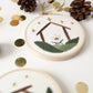 Behold the Lamb of God Christmas Ornament Scripture Embroidery PDF – Two Designs | Abide Embroidery Co.